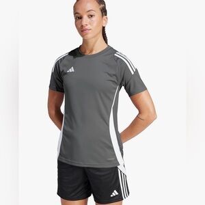 Adidas Tiro 24 Jersey 'Team Mid Grey / White' New with Tags, S Tall